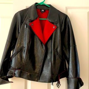 Patent leather jacket